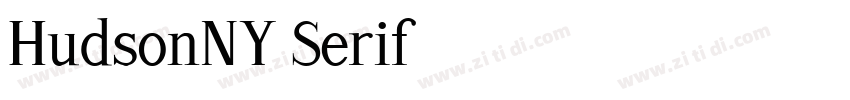 HudsonNY Serif字体转换